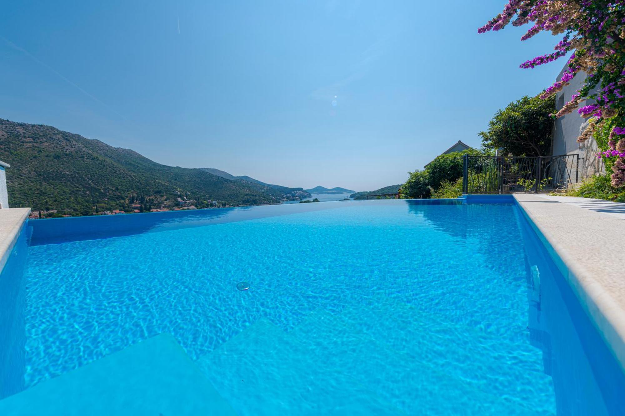 Villa Mardia- Sea View Infinity Pool Built 2023 Zaton  Exterior foto