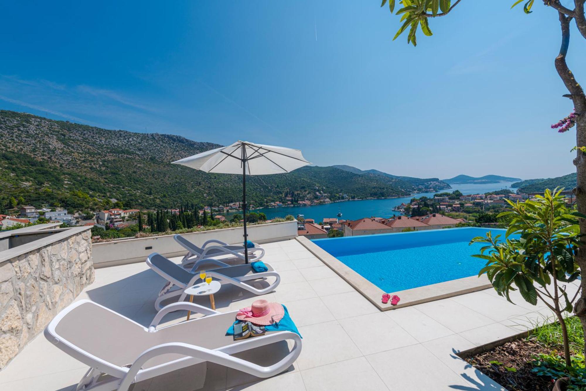 Villa Mardia- Sea View Infinity Pool Built 2023 Zaton  Exterior foto