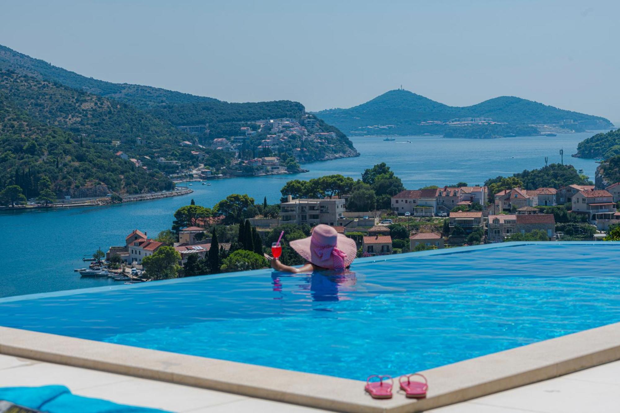 Villa Mardia- Sea View Infinity Pool Built 2023 Zaton  Exterior foto